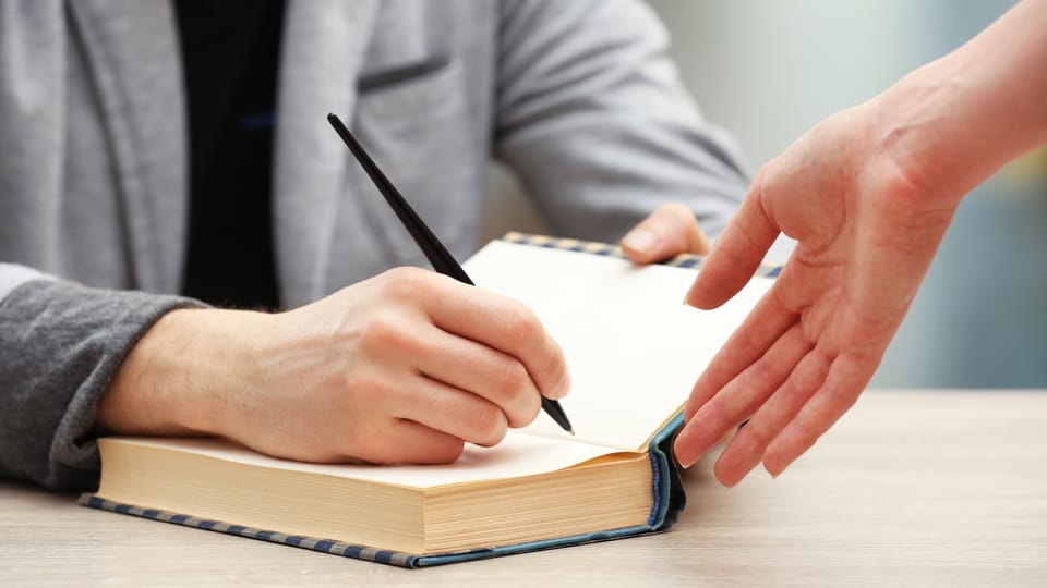 How to Autograph a Book