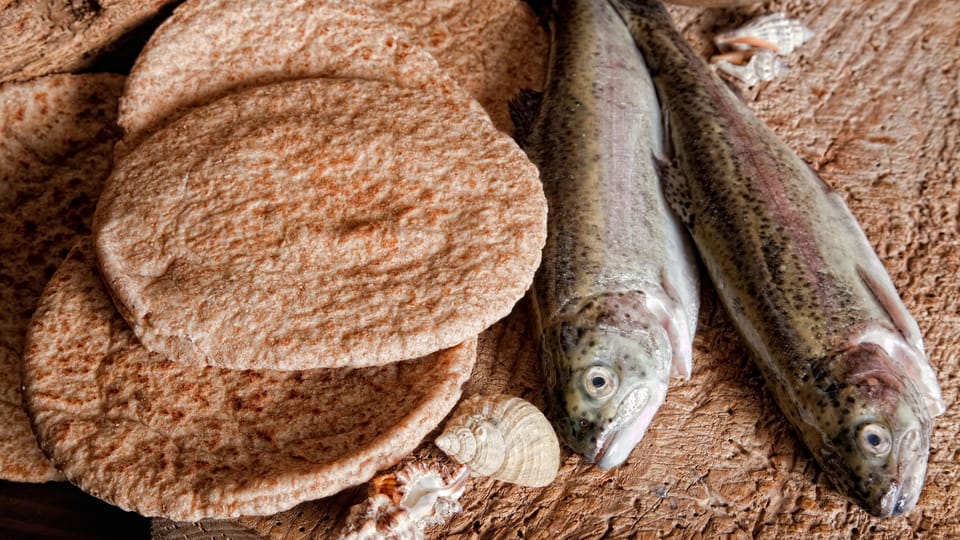 bread and fish
