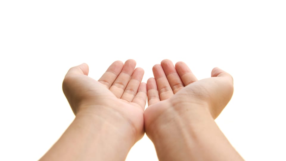 open hands