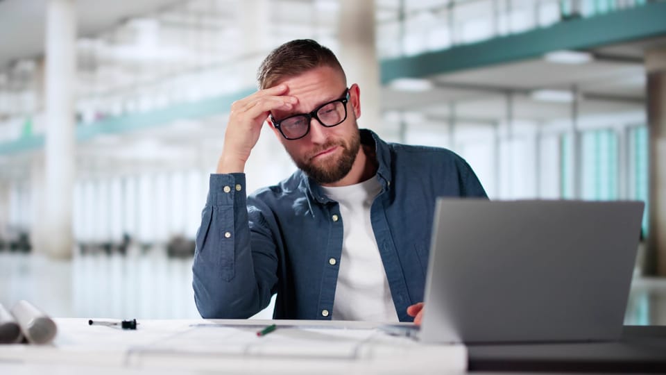 man at computer