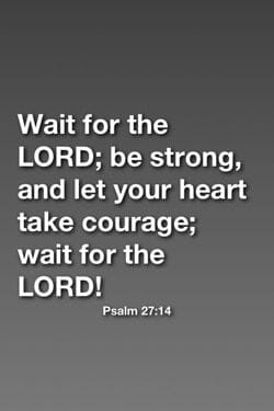 Wait for the Lord