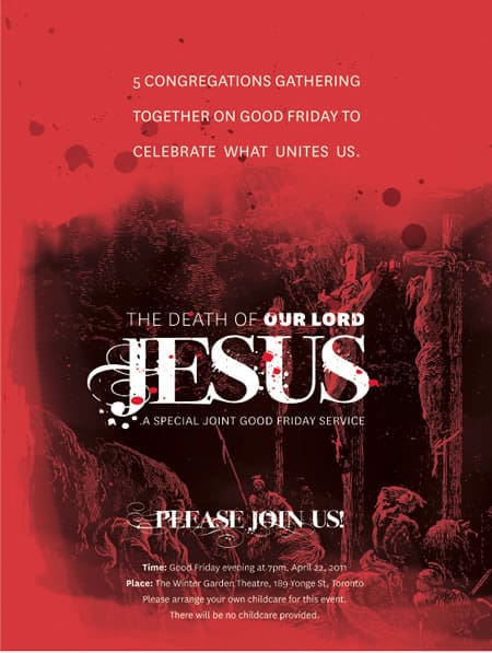 Reminder: Good Friday Service in Toronto