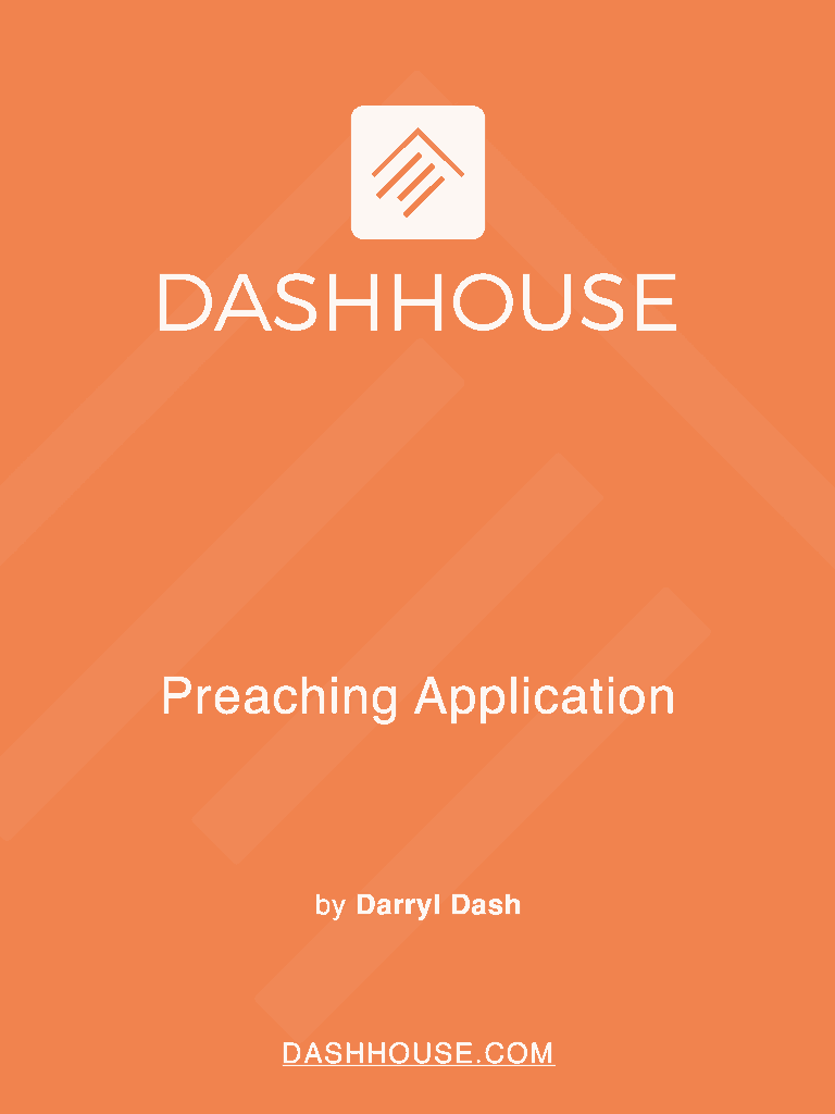 Preaching Application ebook