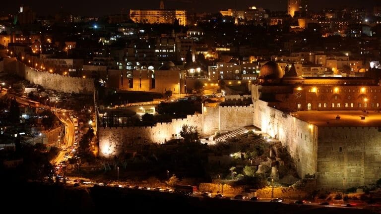 Jerusalem at night