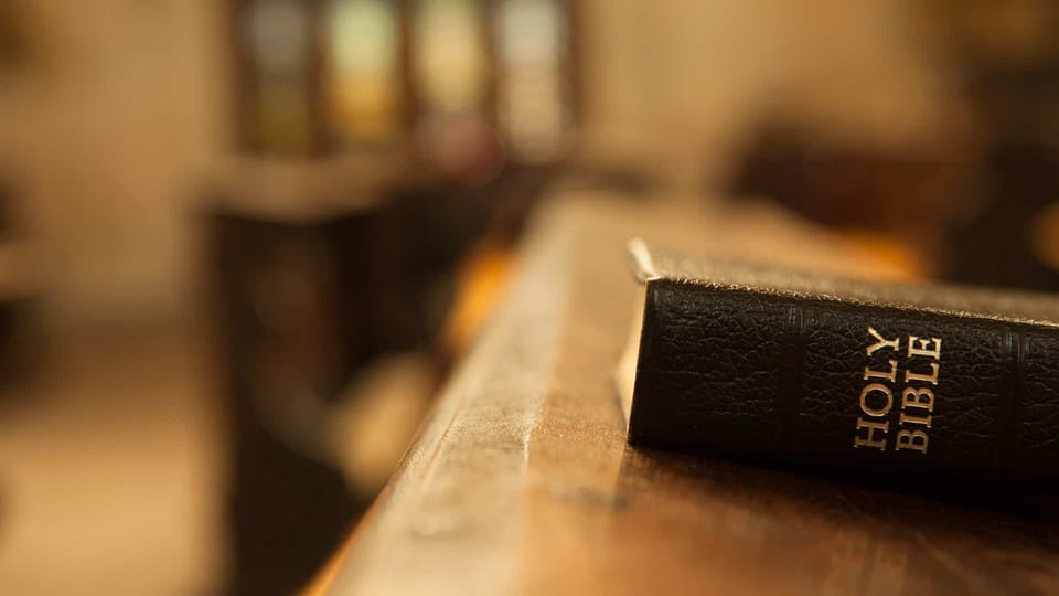 Bible in church