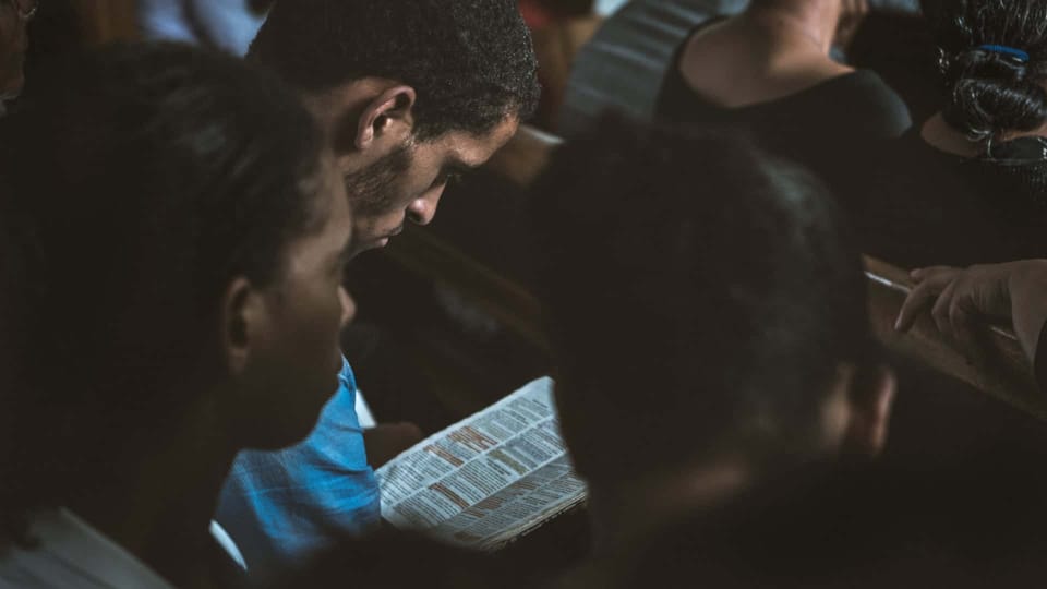 man in church