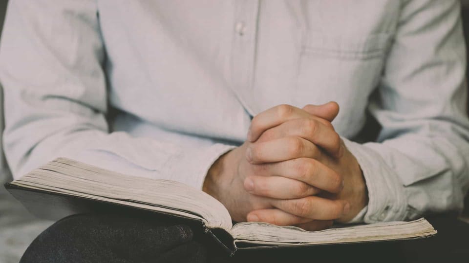 man with Bible
