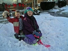 Tobogganing