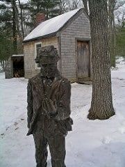 Replica of Thoreau’s house, Walden Pond