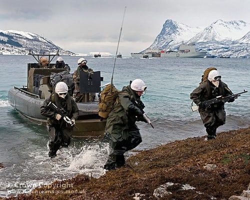 Royal Marines Stage Amphibious Landing in Norway