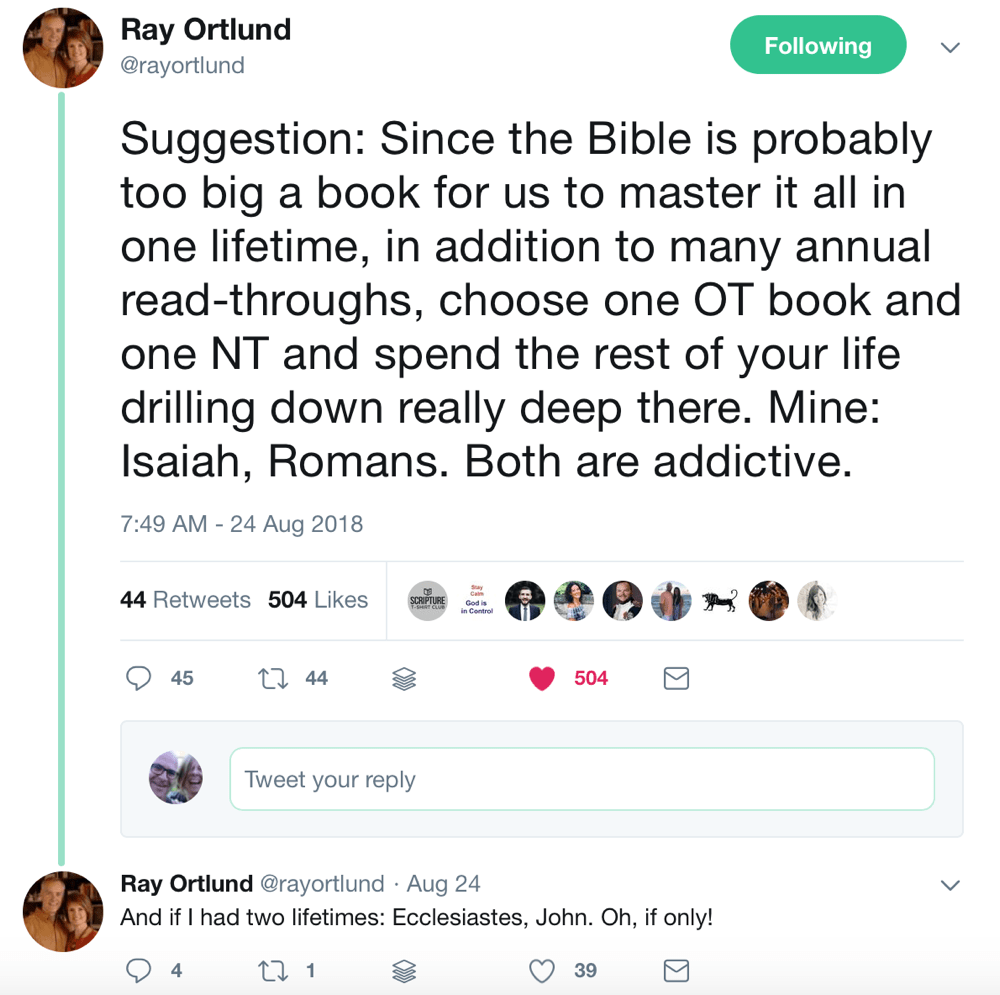 Ray Ortlund tweet